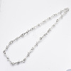Alloy Barb Wire Necklaces NJEW-R254-01B-P-1