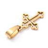 304 Stainless Steel Pendants STAS-P253-03G-2
