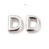 Brass Hollow Out Initial Letter Stud Earrings for Women EJEW-A044-01P-D-1