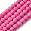 Synthetic Turquoise Beads Strands TURQ-G106-6mm-02K-2