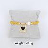Bohemian Style Brass Rectangle Charm Bracelets FS-WG04134-07-1
