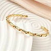Brass Cuff Bangles for Women BJEW-F513-02G-3