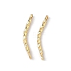 Brass Twisted Stick Connector Charms KK-Q039-16G-1