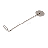 Tarnish Resistant 304 Stainless Steel Lapel Pins Base Settings LS-STAS-E179-01P-3