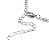 304 Stainless Steel Twisted Chains Bracelet Making AJEW-JB01064-4
