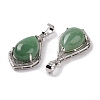 Natural Green Aventurine Pendants G-H283-04P-21-3