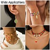 6Pcs 6 Styles Food Brass Pendants KK-CJ0003-63-7