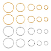 CHGCRAFT 140Pcs 10 Style Brass Open Jump Rings KK-CA0003-11-1