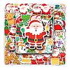 50Pcs Christmas PVC Self Adhesive Stickers XMAS-PW0001-194-1