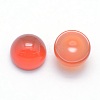 Natural Carnelian Cabochons G-P393-R03-6mm-2