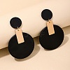 Alloy Acrylic Dangle Stud Earrings FS-WGB5909-03-2