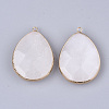 Natural White Jade Pendants G-S344-91G-2