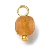 Natural Colorful Tourmaline Faceted Table Cut Cube Charms X-PALLOY-JF04367-01-3