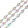 Rainbow Color 304 Stainless Steel Link Chains STAS-P219-08M-1