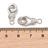 Brass Micro Pave Clear Cubic Zirconia Spring Ring Rings CU-CBA8264-05P-2