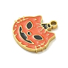 Halloween Theme Ion Plating(IP) 304 Stainless Steel Enamel Charms STAS-M011-03H-2