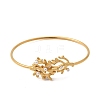 304 Stainless Steel Imitation Pearl Cuff Bangles BJEW-Z166-06G-4