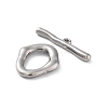 Non-Tarnish 304 Stainless Steel Toggle Clasps X-STAS-A092-04A-P-2