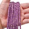 Dyed Synthetic Imperial Jasper Beads Strands G-Z089-A03-L-2