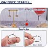 50Pcs 304 Stainless Steel Hoop Earrings EJEW-HS0001-12B-4