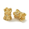 Rack Plating Brass Micro Pave Cubic Zirconia Beads KK-K386-05G-1