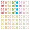 200Pcs 2 Styles Transparent Acrylic Bead Cap MACR-TA0002-92-1