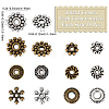 360Pcs 12 Style Alloy Spacer Beads FIND-PA0001-02-2