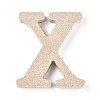 Letter Unfinished Wood Slices DIY-WH0162-62X-1