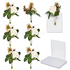 Silk Cloth Artificial Flower Boutonniere AJEW-DR0001-55D-1