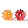 AB Plating Opaque Acrylic Beads X-JACR-T003-02-2