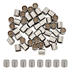 50Pcs 201 Stainless Steel Cord Ends STAS-PH0004-72-1