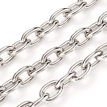 Tarnish Resistant 304 Stainless Steel Cable Chains CHS-O008-03P