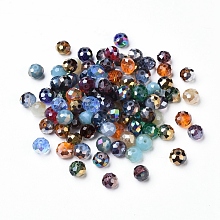 Electroplate Glass Beads/ Imitation Jade Beads EGLA-MSMC001-03