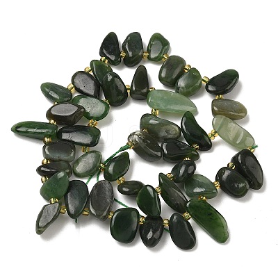 Natural Canadian Jade Beads Strands G-P604-A03-01-1