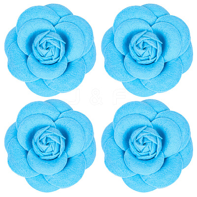 4Pcs Cloth Art Camelia Brooch Pins JEWB-CN0001-03A-1