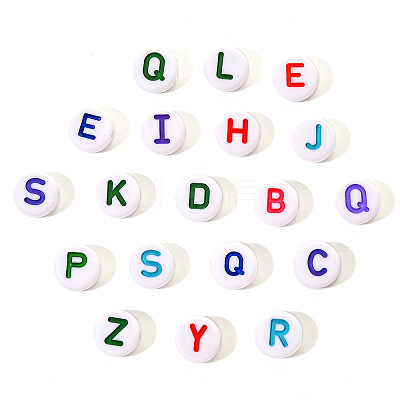 Opaque White Acrylic Beads SACR-YW0001-23A-1