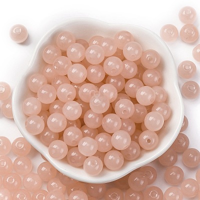 Imitation Jade Glass Seed Beads SEED-Z004-J8MM-01-1
