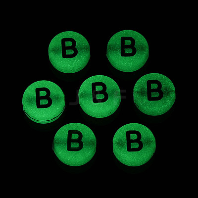 Luminous Frosted Acrylic Beads FACR-T008-02B-1