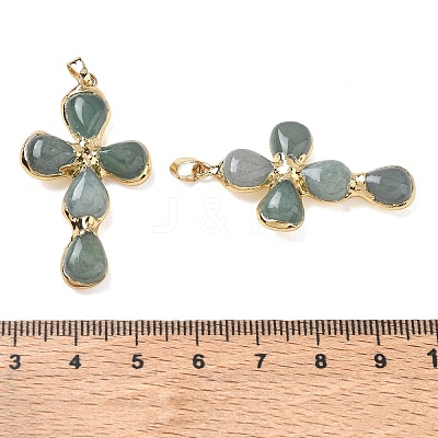 Natural Green Aventurine Pendants GG-CBA9F30-02G-16-1