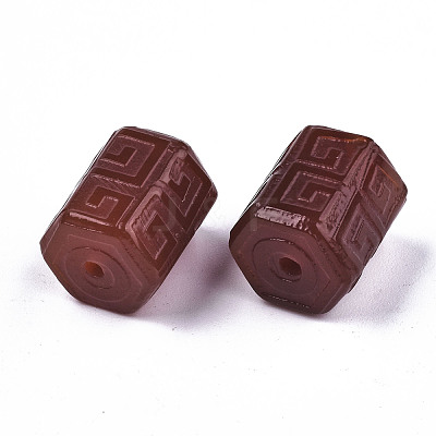 Carved Natural Agate Beads Strands G-T131-90-1