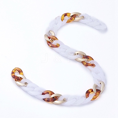 Handmade CCB Plastic Curb Chains AJEW-JB00680-06-1