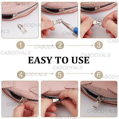 18Pcs 3 Styles Alloy Zipper Pull Tabs FIND-CY0001-83P-1