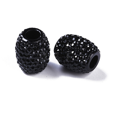 Opaque Resin European Jelly Colored Beads RESI-B025-02A-03-1