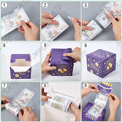 Happy Birthday Day Money Box for Cash Gift Pull DIY-WH200050-31A-1