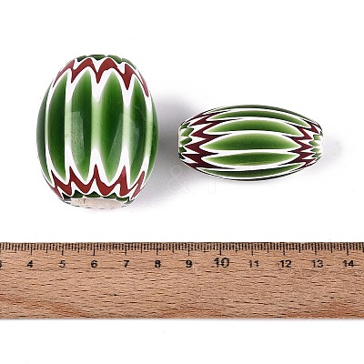 Handmade Millefiori Glass Barrel Beads LS-LA-N002-32C-1
