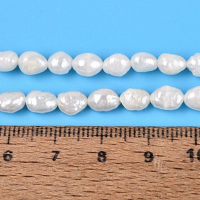 Natural Baroque Keshi Pearl Beads Strands PEAR-N031-01C-1