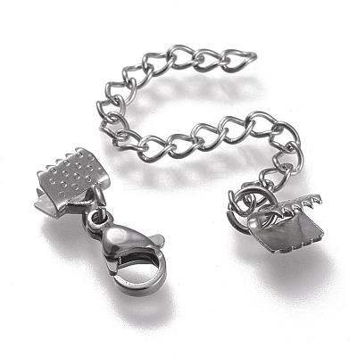 Tarnish Resistant 304 Stainless Steel Curb Chain Extender STAS-K195-25P-04-1