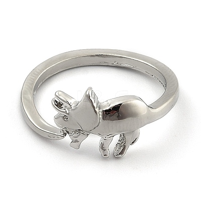 Brass Cuff Rings RJEW-I076-04P-1