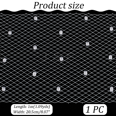 1M Polyester Mesh Fabric AJEW-GA0006-87B-1