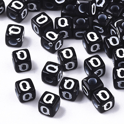 Opaque Acrylic Beads SACR-N002-01Q-1
